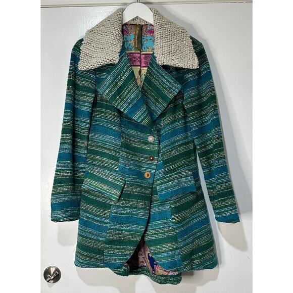 Arrata | Jackets & Coats | Arrata Jacket Coat Green Turquoise Size ...